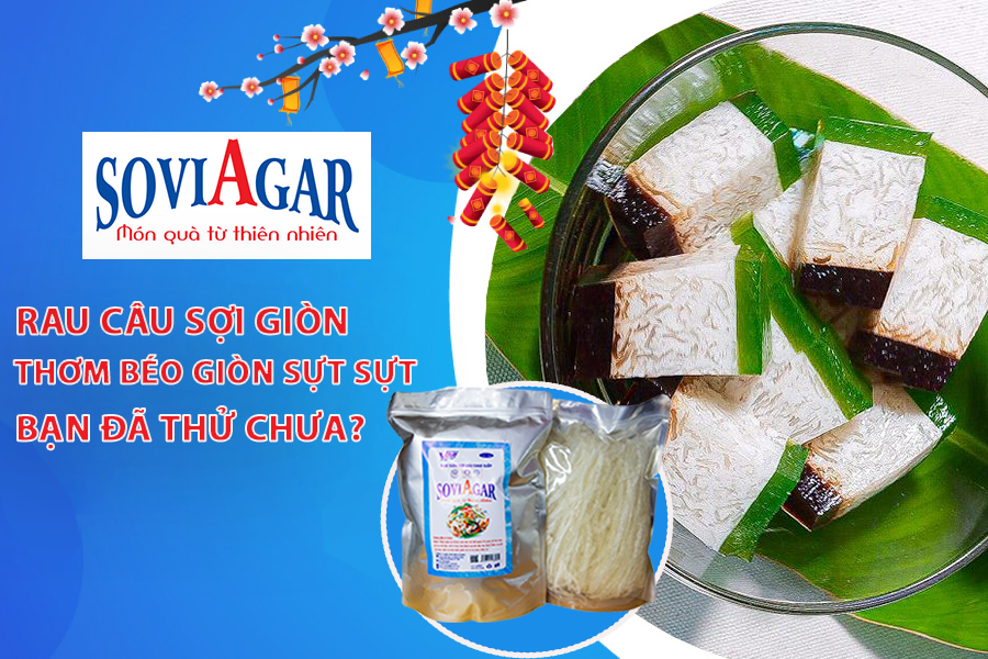 Rau câu sợi giòn, thơm béo giòn sựt sựt, ngon hết nấc bạn đã thử chưa?
