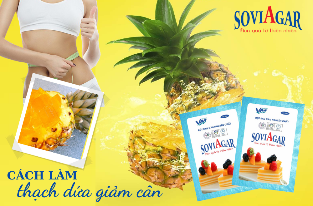  Giảm cân ngay tại nhà với thạch dứa cực hiệu quả