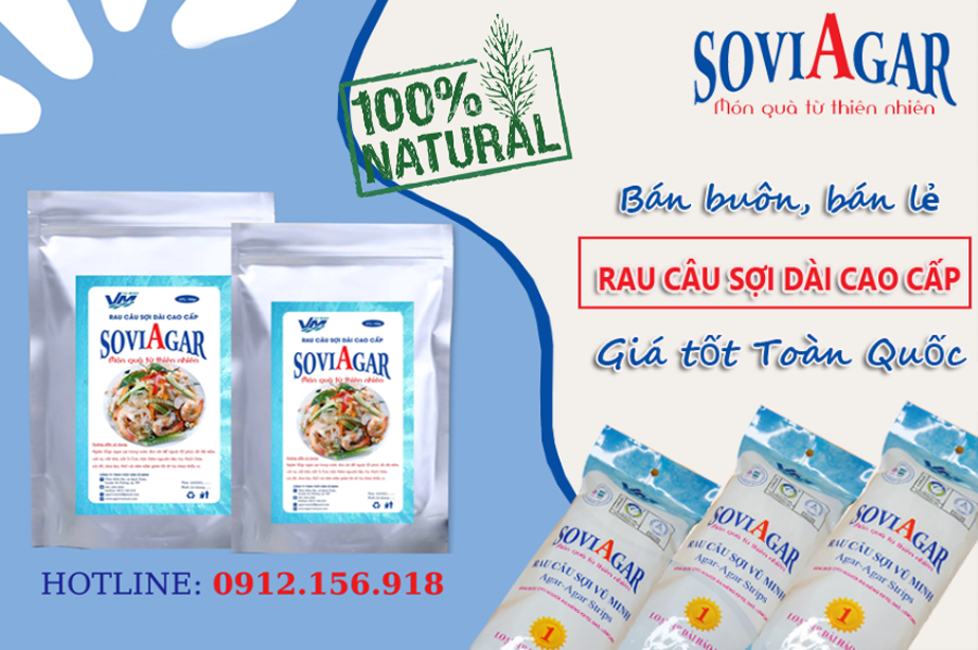 Bán buôn, bán lẻ rau câu sợi dài cao cấp giá tốt Toàn quốc