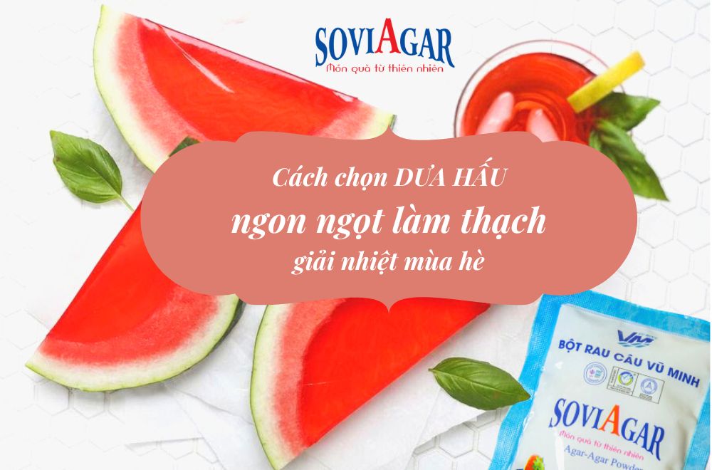 Cách chọn dưa hấu ngon ngọt làm thạch giải nhiệt ngày hè