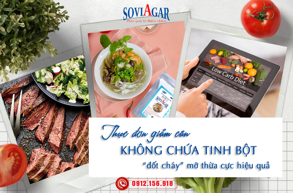 Thực đơn giảm cân không chứa tinh bột, "đốt cháy" mỡ thừa hiệu quả