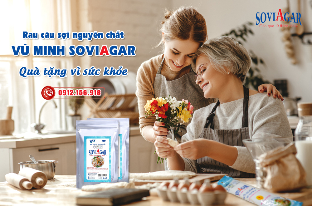 Rau câu sợi nguyên chất Vũ Minh Soviagar - Quà tặng vì sức khỏe