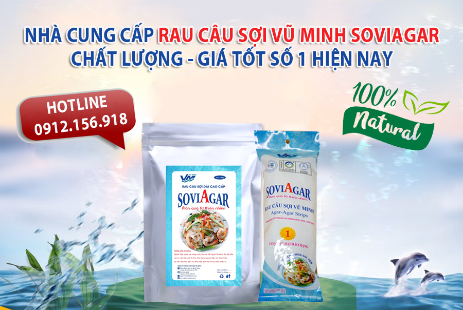 Nhà cung cấp rau câu sợi Vũ Minh SoviAgar chất lượng, giá tốt số 1 hiện nay
