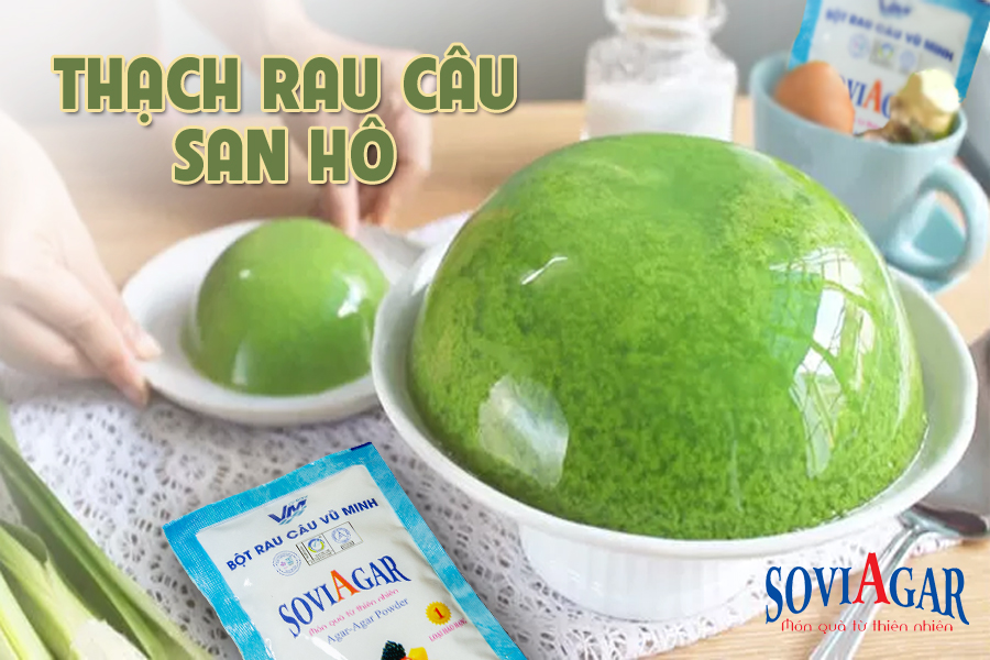 Cách làm thạch san hô đang gây bão mạng xã hội cùng bột rau câu Vũ Minh Soviagar