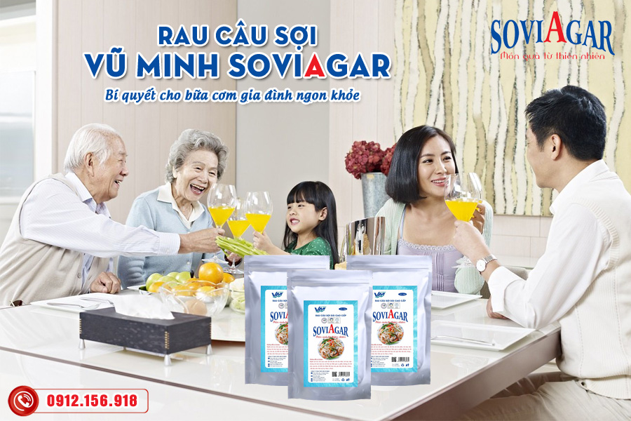 Rau câu sợi Vũ Minh Soviagar - Bí quyết cho bữa cơm gia đình ngon khỏe