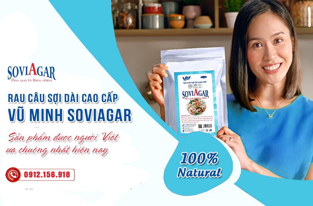 Rau câu sợi thương hiệu Vũ Minh Soviagar chất lượng cao