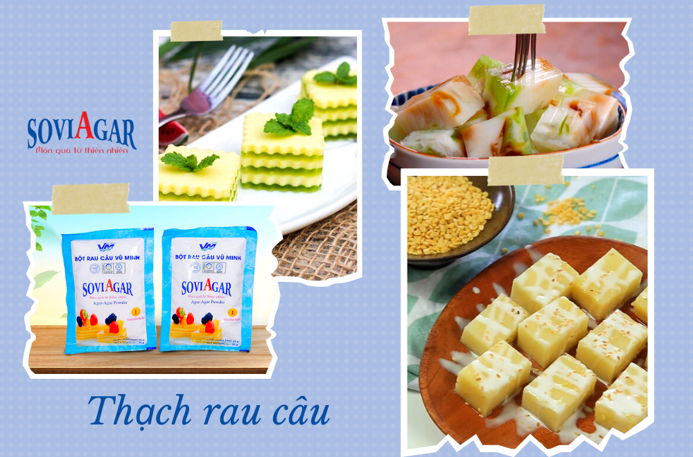 Thạch rau câu - Món tráng miệng hoàn tất mâm cúng rằm tháng 7