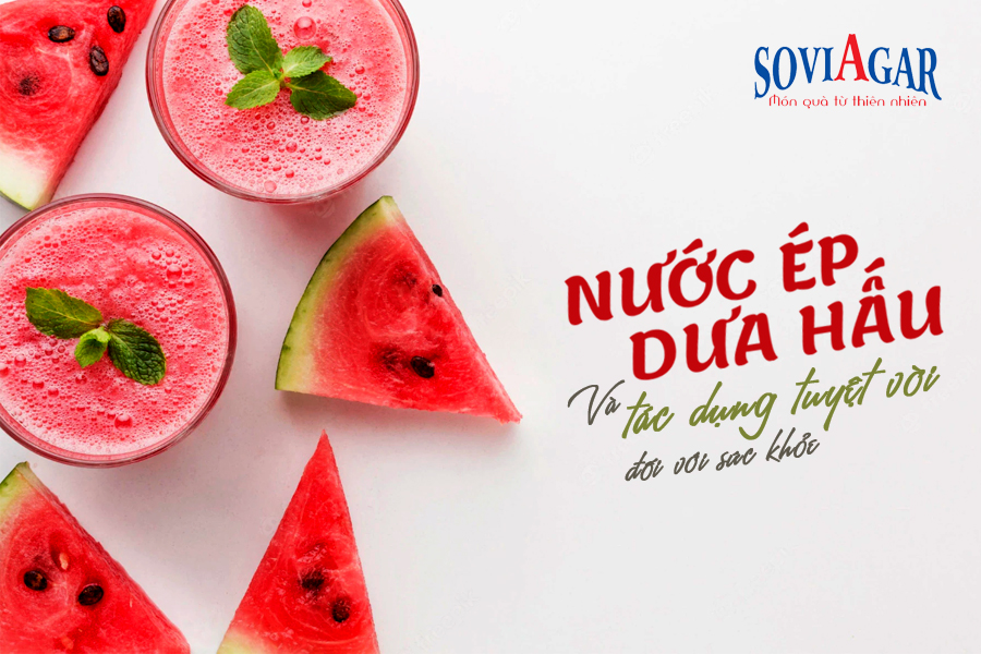 Nước ép dưa hấu và những tác dụng tuyệt vời đối với sức khỏe