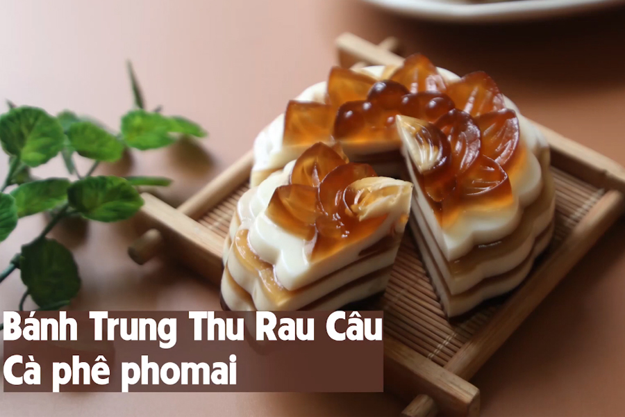 Vào bếp thực hiện Bánh trung thu rau câu cà phê phô mai béo ngậy