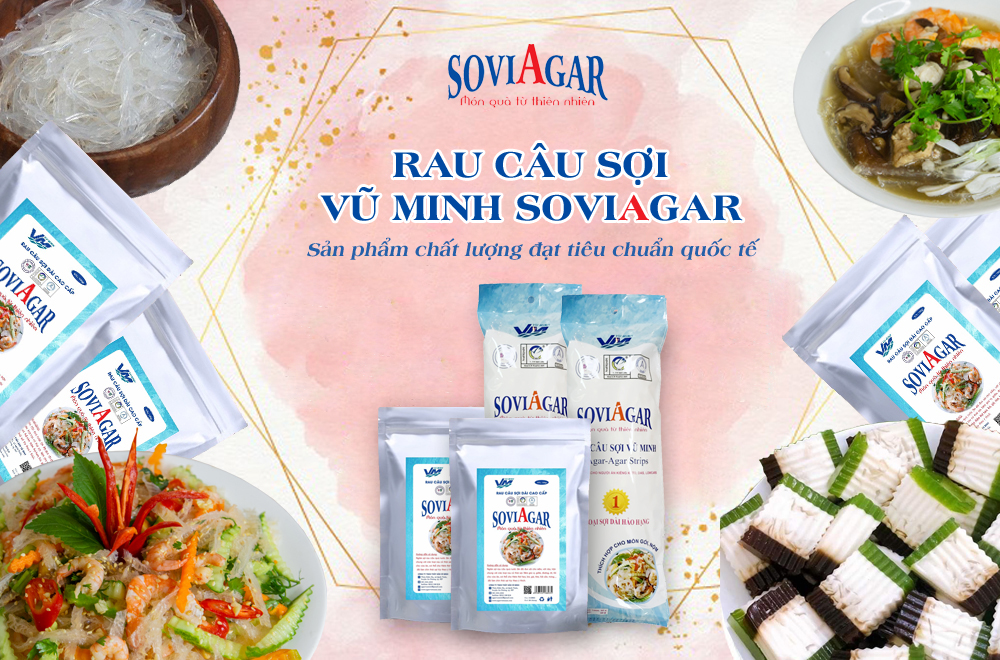 Rau câu sợi dài Vũ Minh SoviAgar - Sản phẩm chất lượng đạt tiêu chuẩn quốc tế