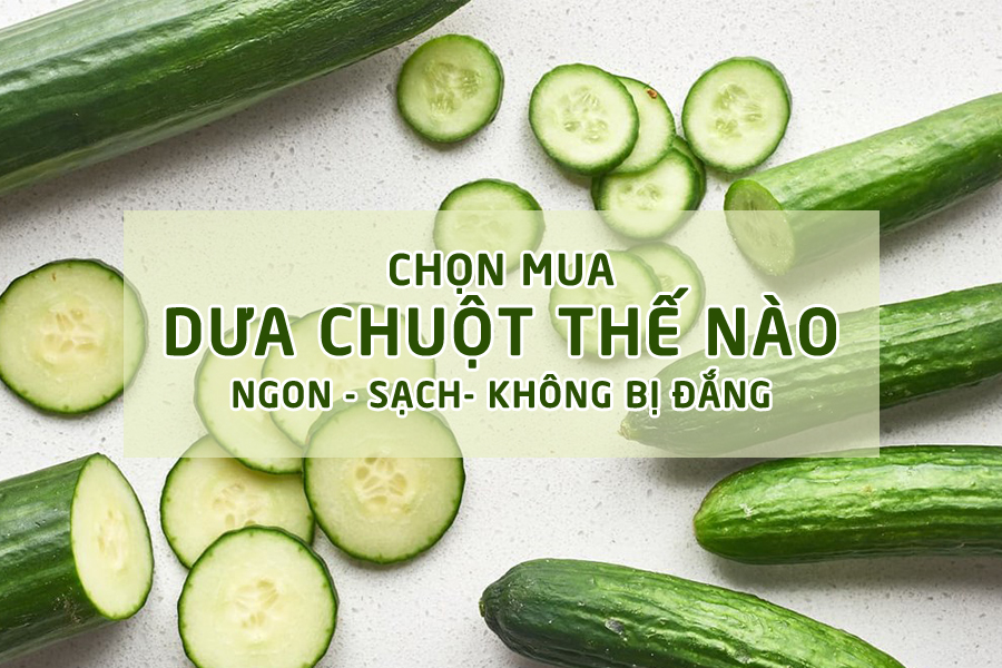 Chọn mua dưa chuột thế nào cho sạch, ngon mà không bị đắng?