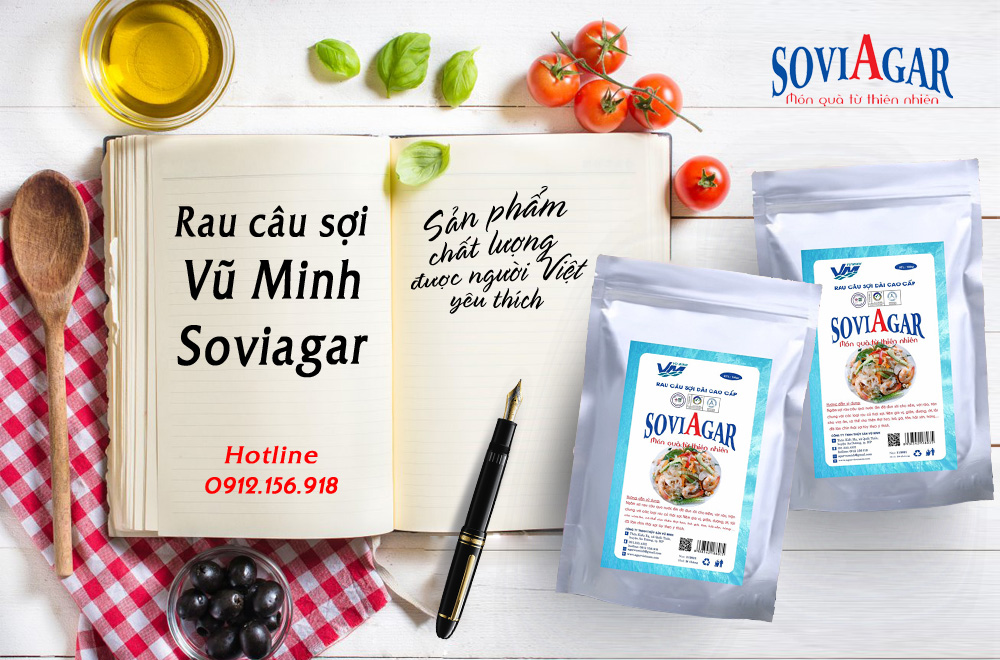Rau câu sợi Vũ Minh Soviagar - Sản phẩm chất lượng được người Việt yêu thích