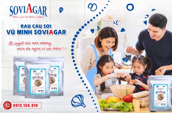 Rau câu sợi dài Vũ Minh Soviagar - sản phẩm an toàn, tốt cho sức khỏe