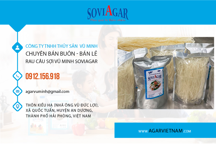 Rau câu sợi Vũ Minh Soviagar nguyên chất - Quà tặng từ thiên nhiên