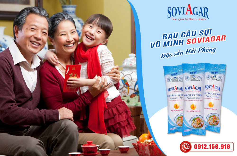 Quà tặng Tết rau câu sợi Vũ Minh Soviagar | Đặc sản Hải Phòng