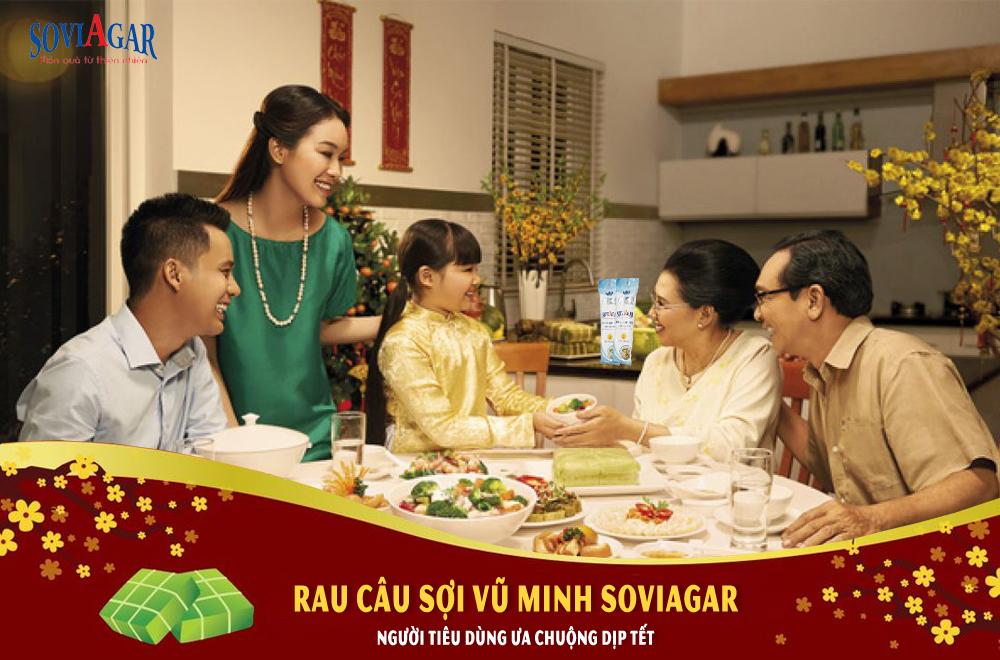Tại sao rau câu sợi giòn Vũ Minh Soviagar được ưa chuộng dịp Tết