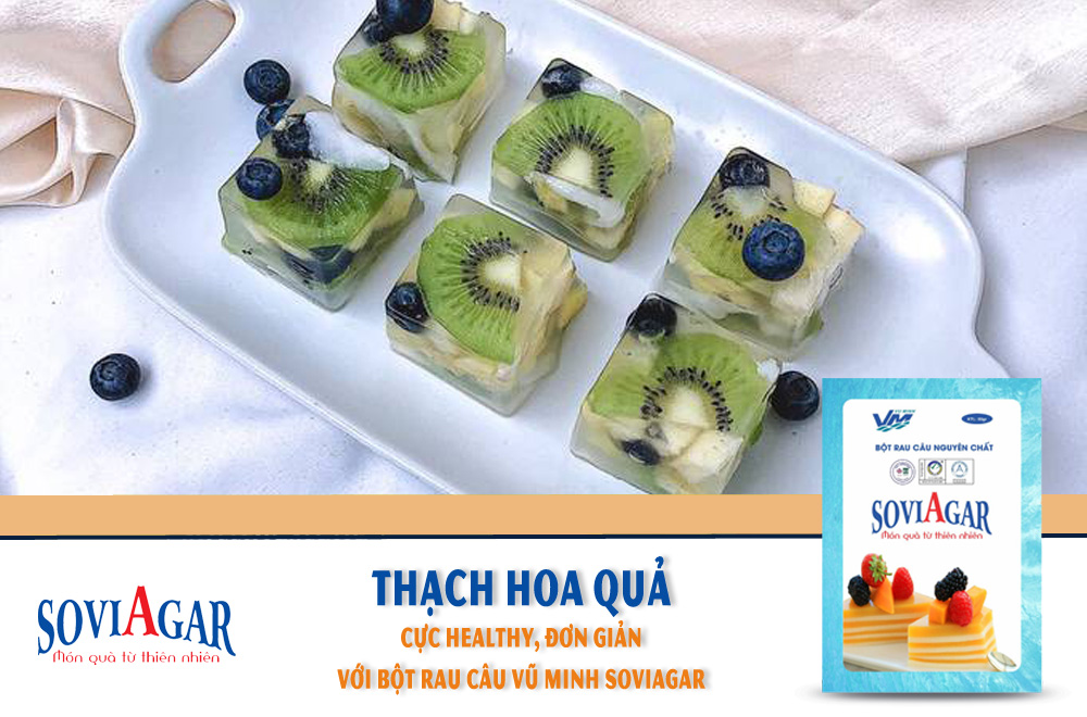 Thạch hoa quả cực healthy, đơn giản cho các chị em