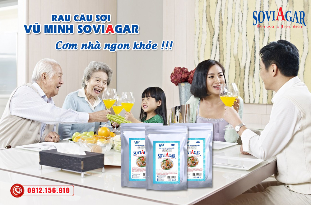 Rau câu sợi Vũ Minh Soviagar - Bí quyết sống khỏe của người Việt