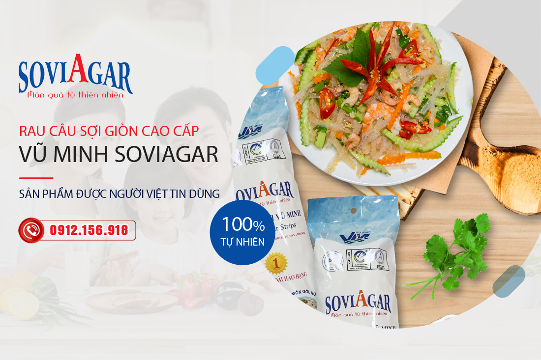 Hợp tác phân phối rau câu sợi Vũ Minh Soviagar trên toàn quốc