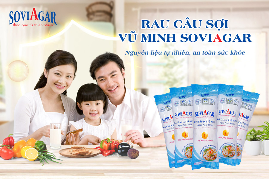 Rau câu sợi Vũ Minh Soviagar | Nguyên liệu tự nhiên, an toàn sức khỏe