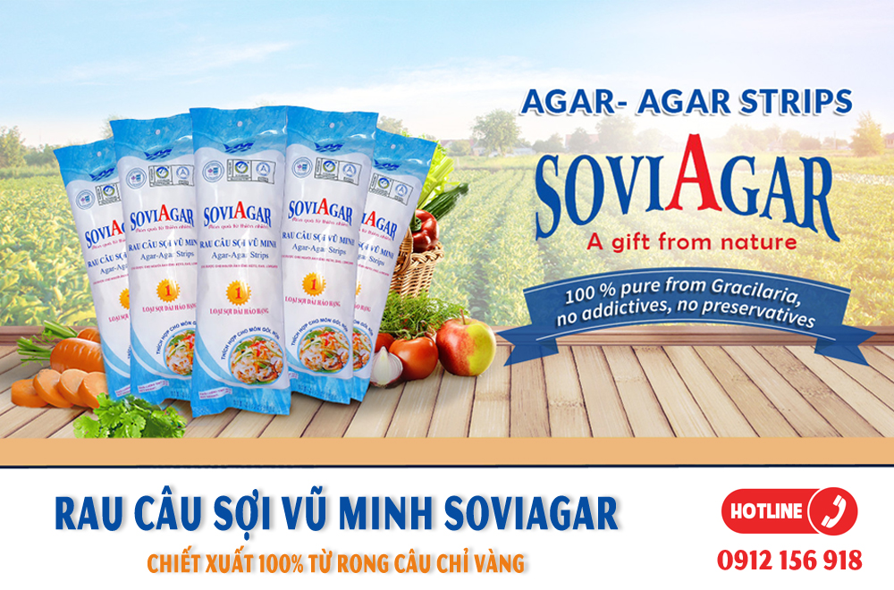 Khám phá rau câu sợi nguyên chất từ rong câu chỉ vàng | Vũ Minh Soviagar