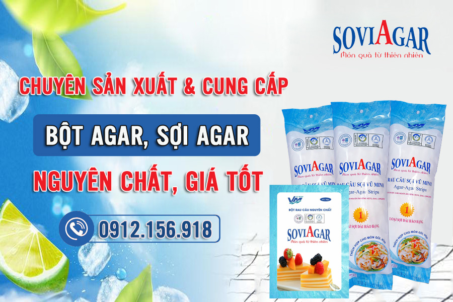 Cở sở sản xuất, phân phối bột rau câu, rau câu sợi dài Vũ Minh Soviagar