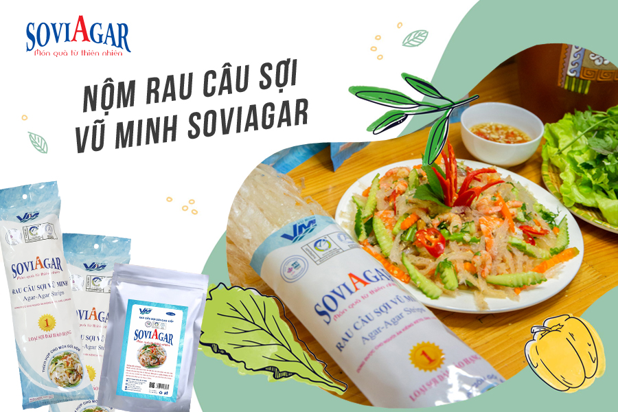 Giải cứu vị giác với rau câu sợi giòn Vũ Minh Soviagar