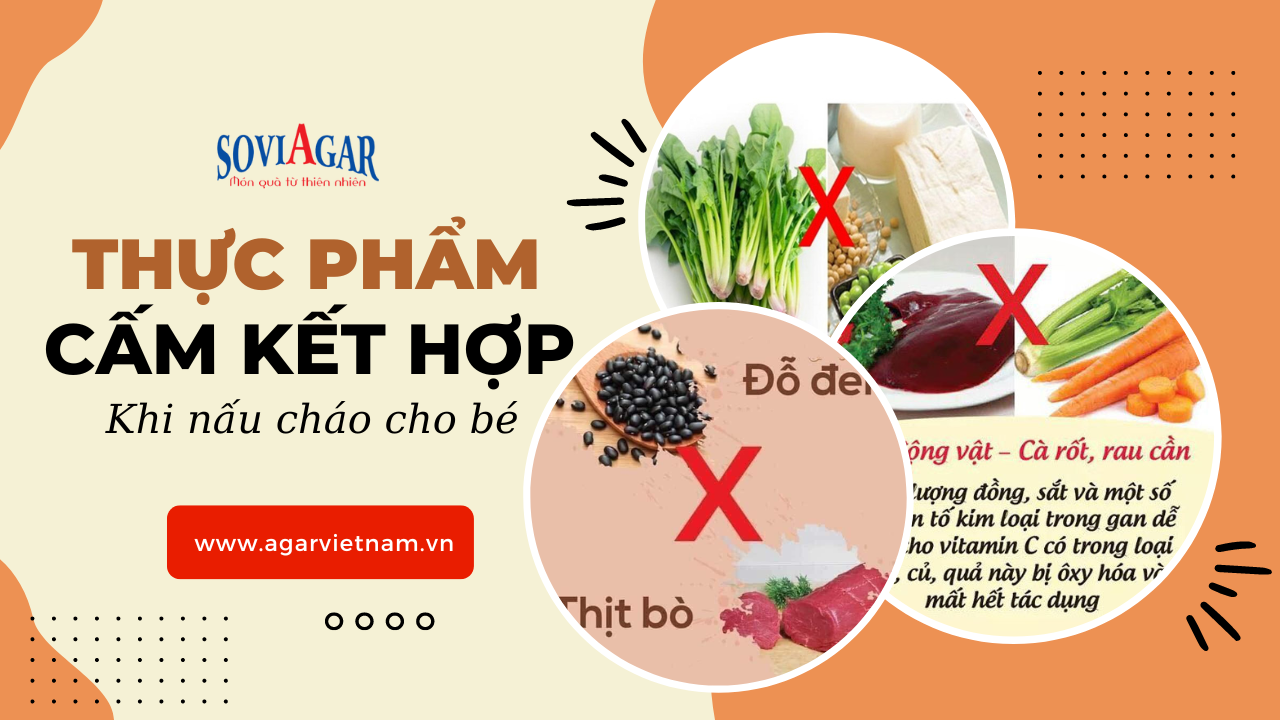 Ghim ngay những thực phẩm kỵ nhau mẹ không nên kết hợp để nấu cháo cho bé