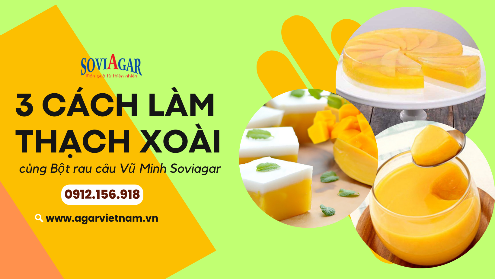 3 cách làm thạch xoài dinh dưỡng, bé thích mê