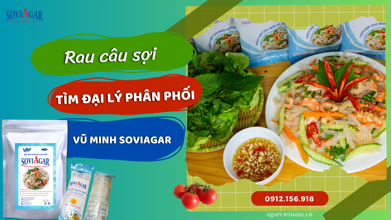 Chuyên sản xuất, cung cấp rau câu sợi dài 100% nguyên chất, đặc sản Hải Phòng