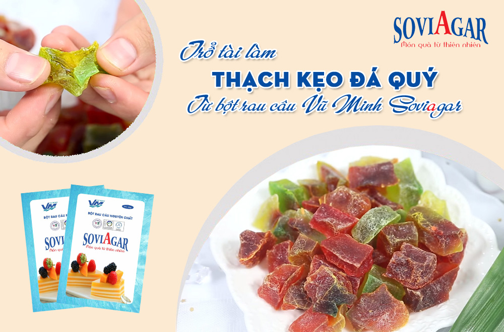Mứt rau câu đá quý lung linh lấp lánh của người Nhật. Bạn có biết?
