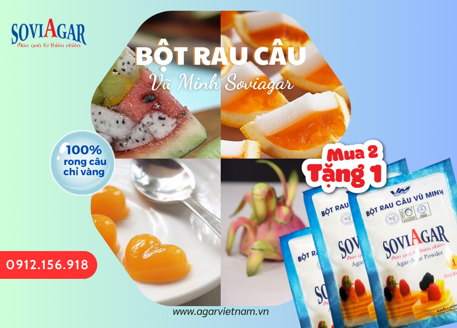 Thương hiệu bột rau câu giòn ngon, chất lượng, giá tốt nhất thị trường