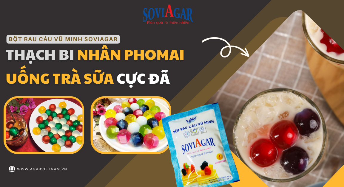 Thạch bi trà sữa giòn ngon hấp dẫn, cực mê