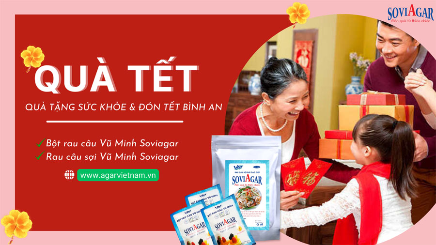 Rau câu sợi, Bột rau câu Vũ Minh Soviagar | Món quà ý nghĩa dành tặng người thân dịp Xuân về
