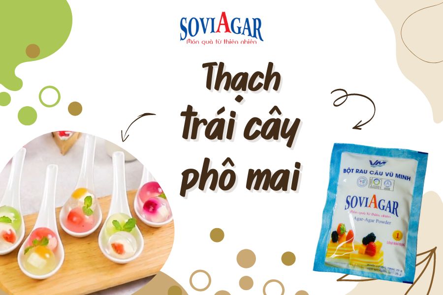 Hướng dẫn cách làm thạch rau câu phô mai tại nhà thơm béo, ăn là ghiền