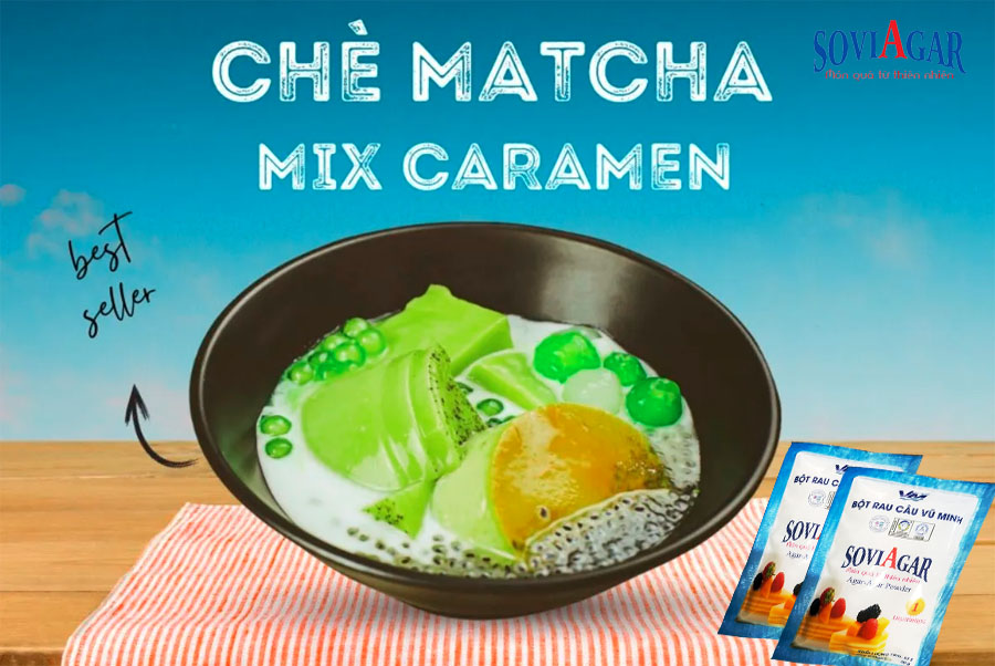 Cách làm chè caramen matcha trân châu núng nính, thơm mát cực ngon