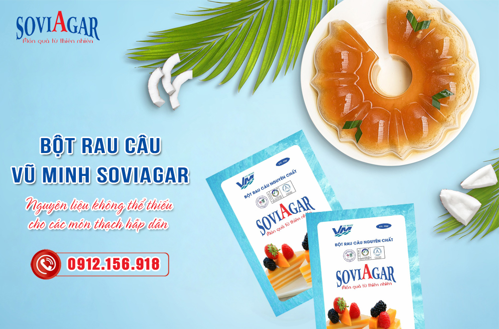 Mua bột rau câu giòn Vũ Minh Soviagar thành phần 100% tự nhiên tại Hải Phòng