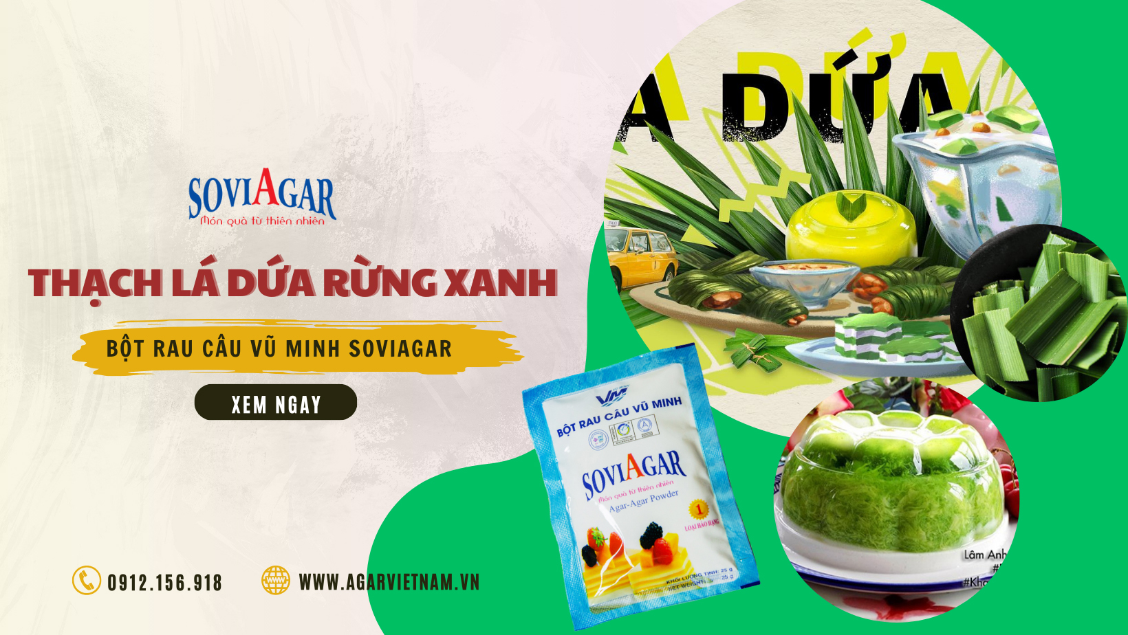 Mẹ đảm làm thạch lá dứa rừng xanh siêu hot, ai thấy cũng mê