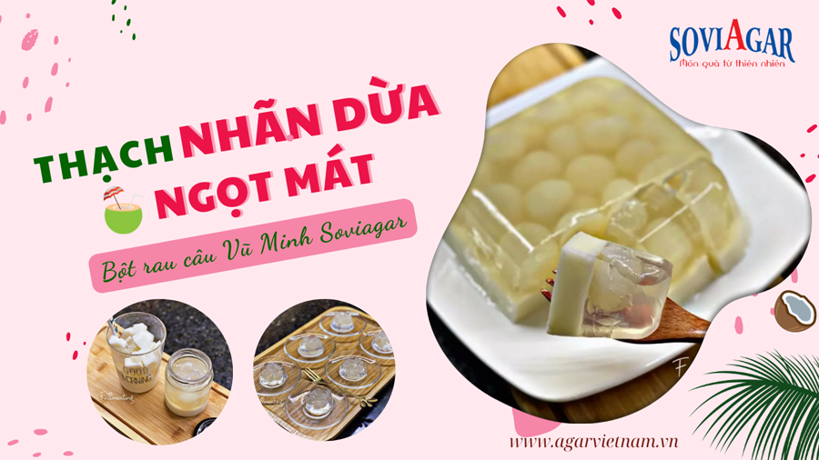 Gái đảm chia sẻ cách làm thạch nhãn dừa tươi, độc lạ, hấp dẫn