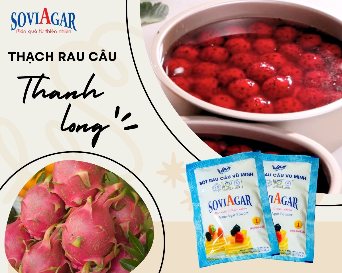 Xem ngay mẹo làm rau câu thanh long thơm ngon mê mẩn
