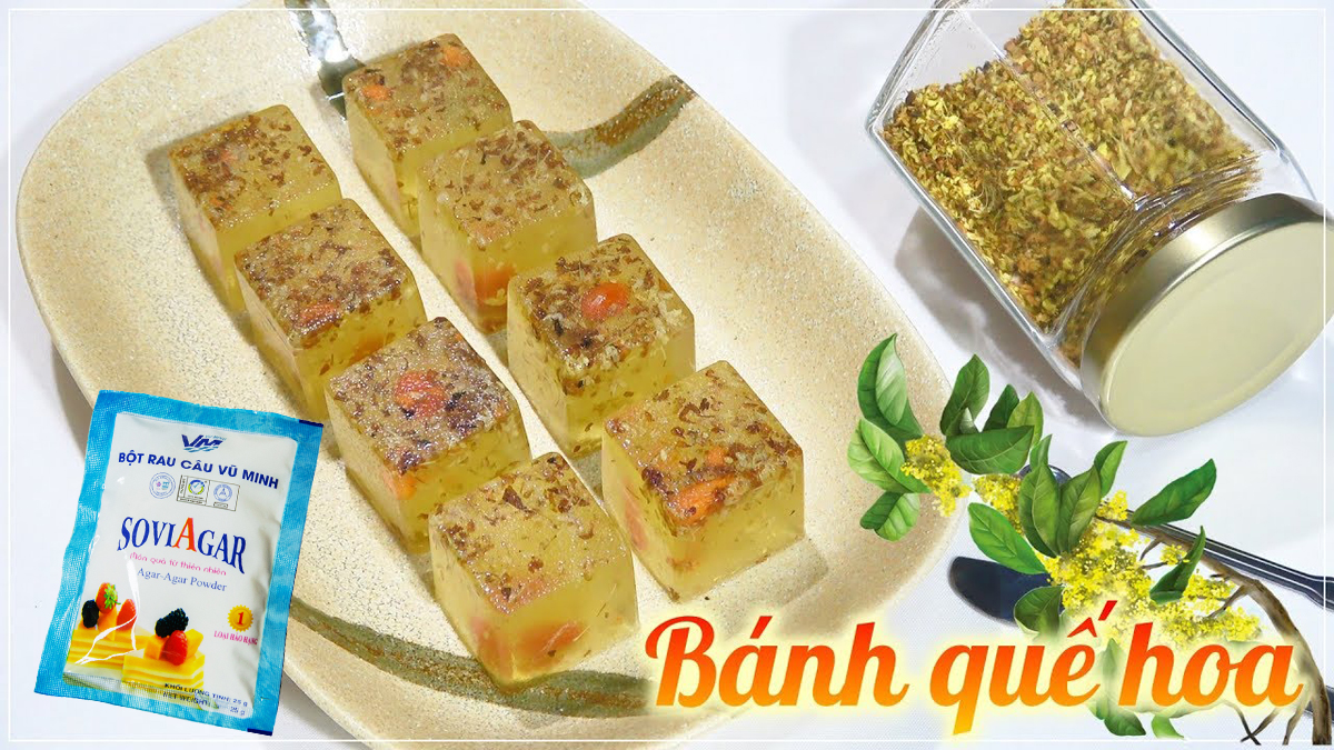 Vào bếp tự làm món bánh quế hoa vừa dưỡng nhan, vừa tốt cho sức khỏe, chị em mê mẩn