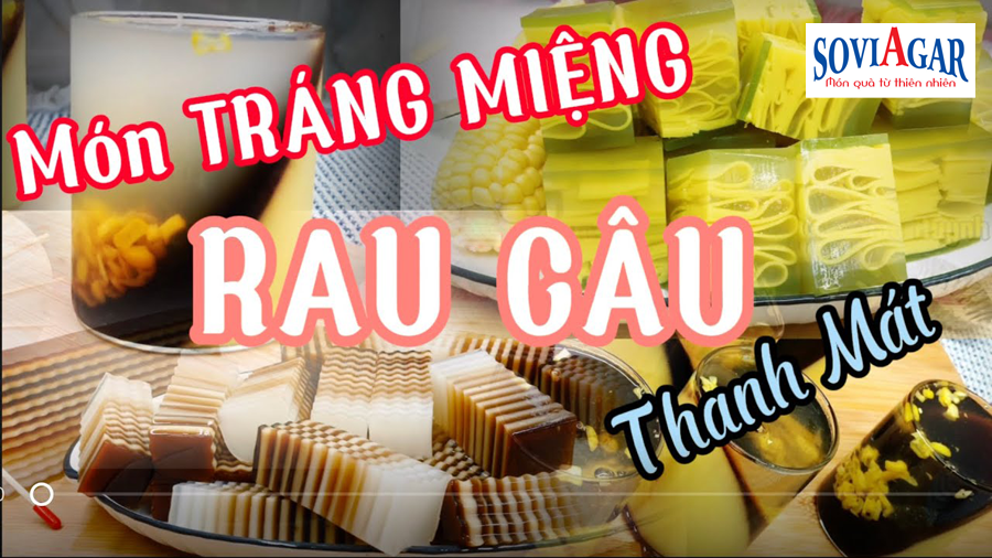 Bí quyết làm một số món tráng miệng ngon từ bột rau câu Vũ Minh Soviagar