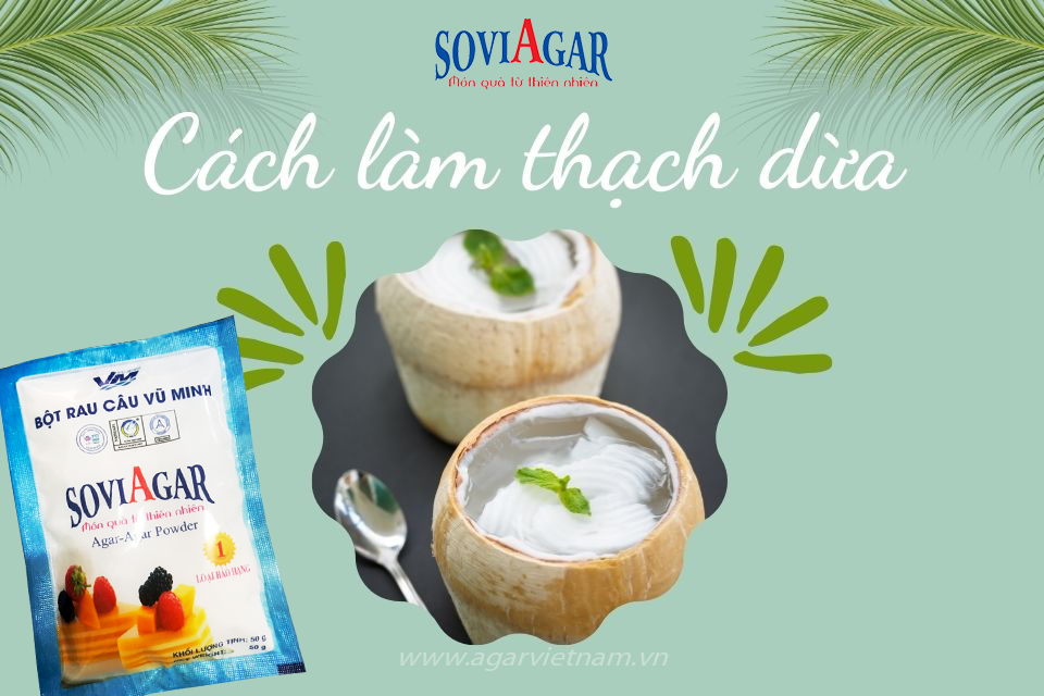 Thạch Dừa Mát Lạnh: Giòn Sần Sật Đến Từng Miếng, Không Thể Cưỡng Lại