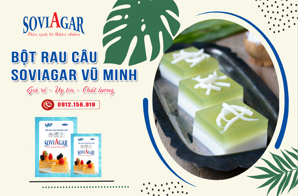 Bột Rau Câu Vũ Minh SoviAgar – Chuẩn Vị Tự Nhiên, An Toàn Sức Khỏe