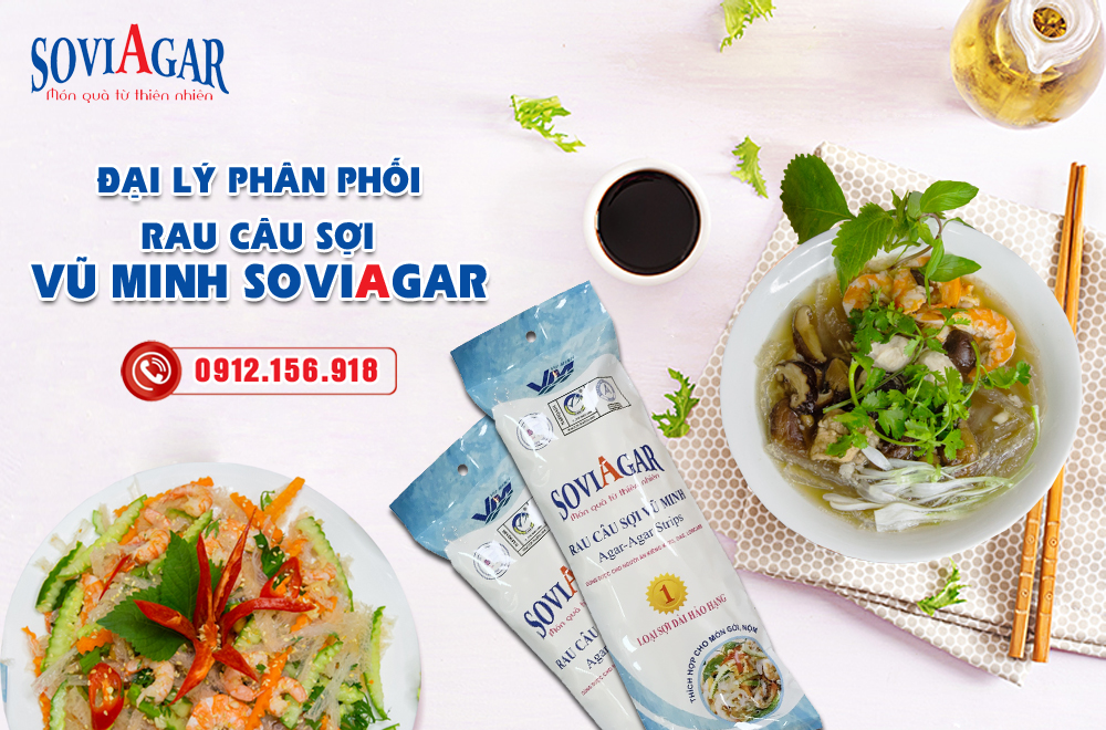 Sản Xuất &  Phân Phối Rau Câu Sợi Vũ Minh Soviagar Chính Hãng – Nguyên Chất, Chuẩn Vị