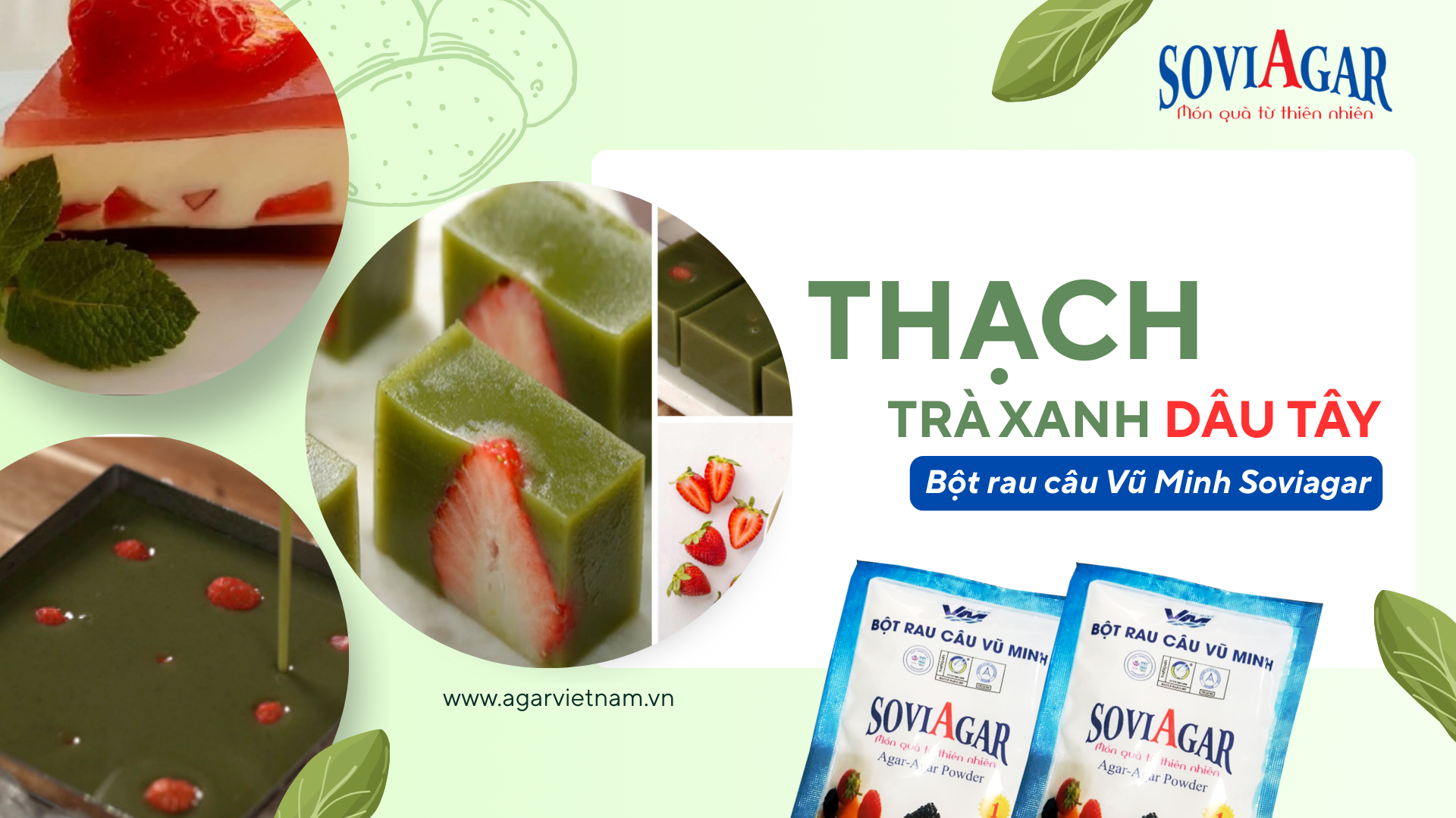 Thơm Dâu – Đậm Trà – Ngon Chuẩn Vị: Thạch Trà Xanh Dâu Tây Được Ưa Chuộng Nhất