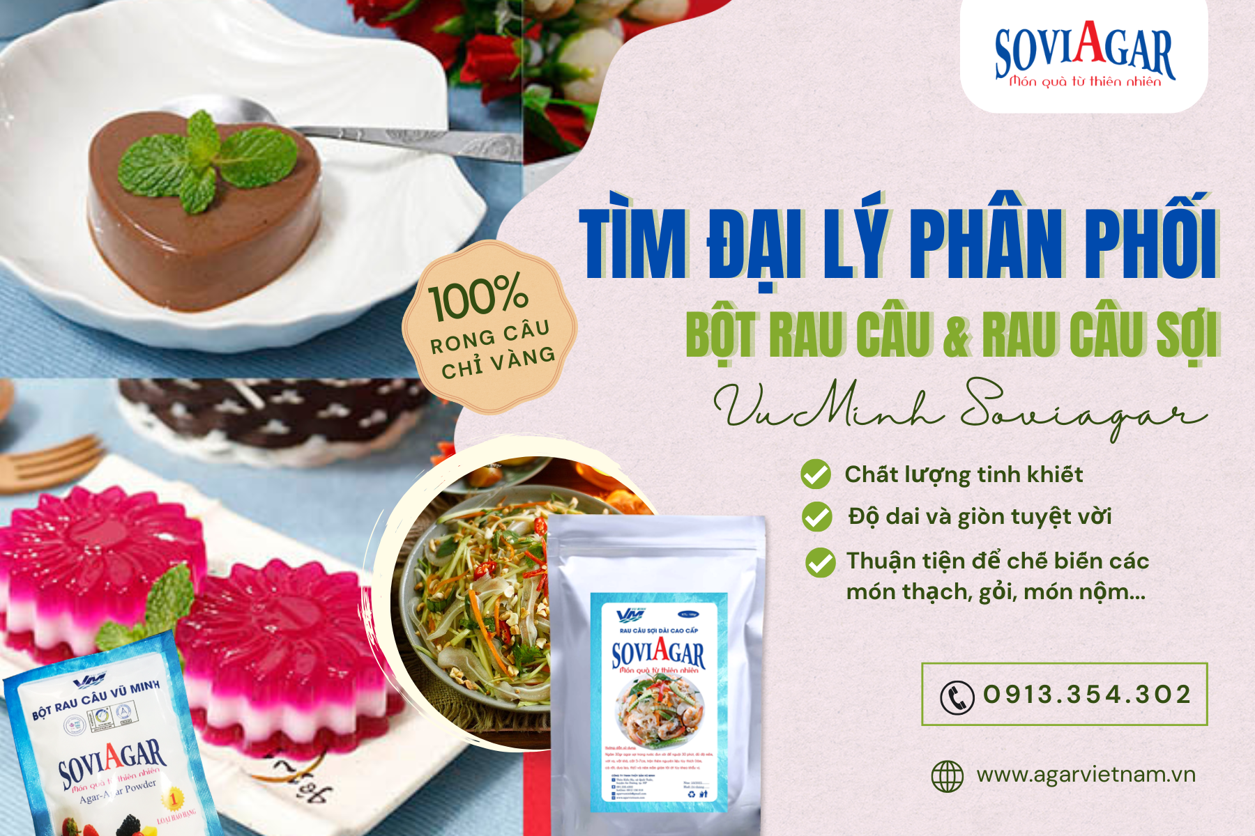 Vũ Minh Soviagar – Nhà Sản Xuất Bột & Rau Câu Sợi Uy Tín Số 1 Việt Nam