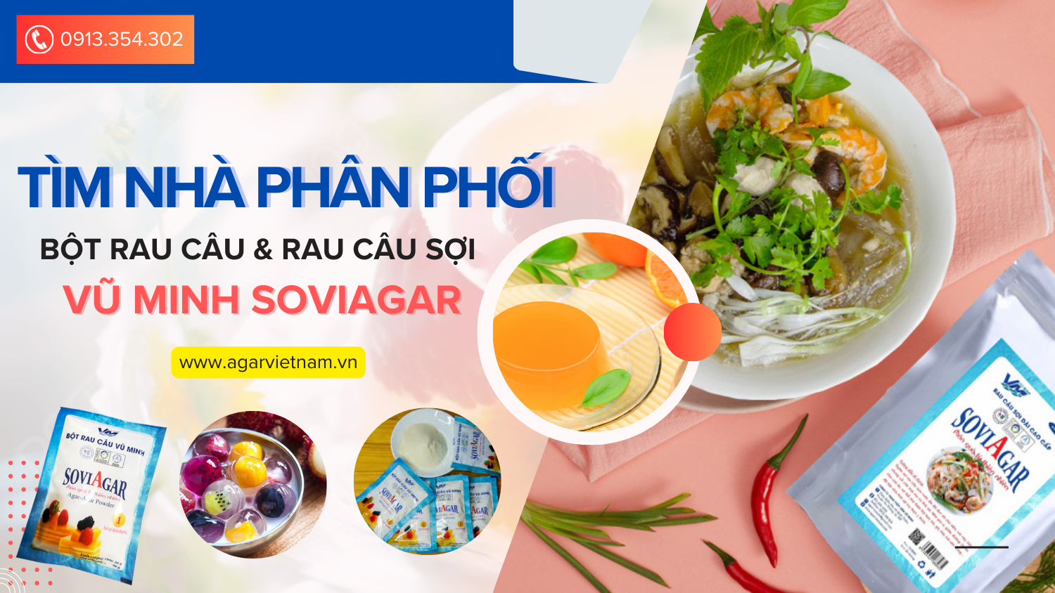 Tuyển Đại Lý Phân Phối Rau Câu Vũ Minh Soviagar Trên Toàn Quốc – Chiết Khấu Cao 2026