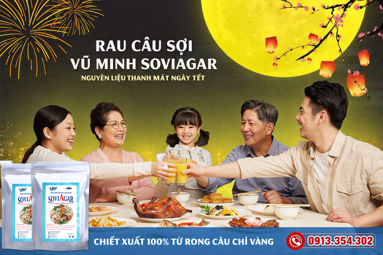 Rau Câu Sợi Vũ Minh Soviagar – Nguyên Liệu Vàng Cho Món Nộm Thanh Mát Ngày Tết Cổ Truyền