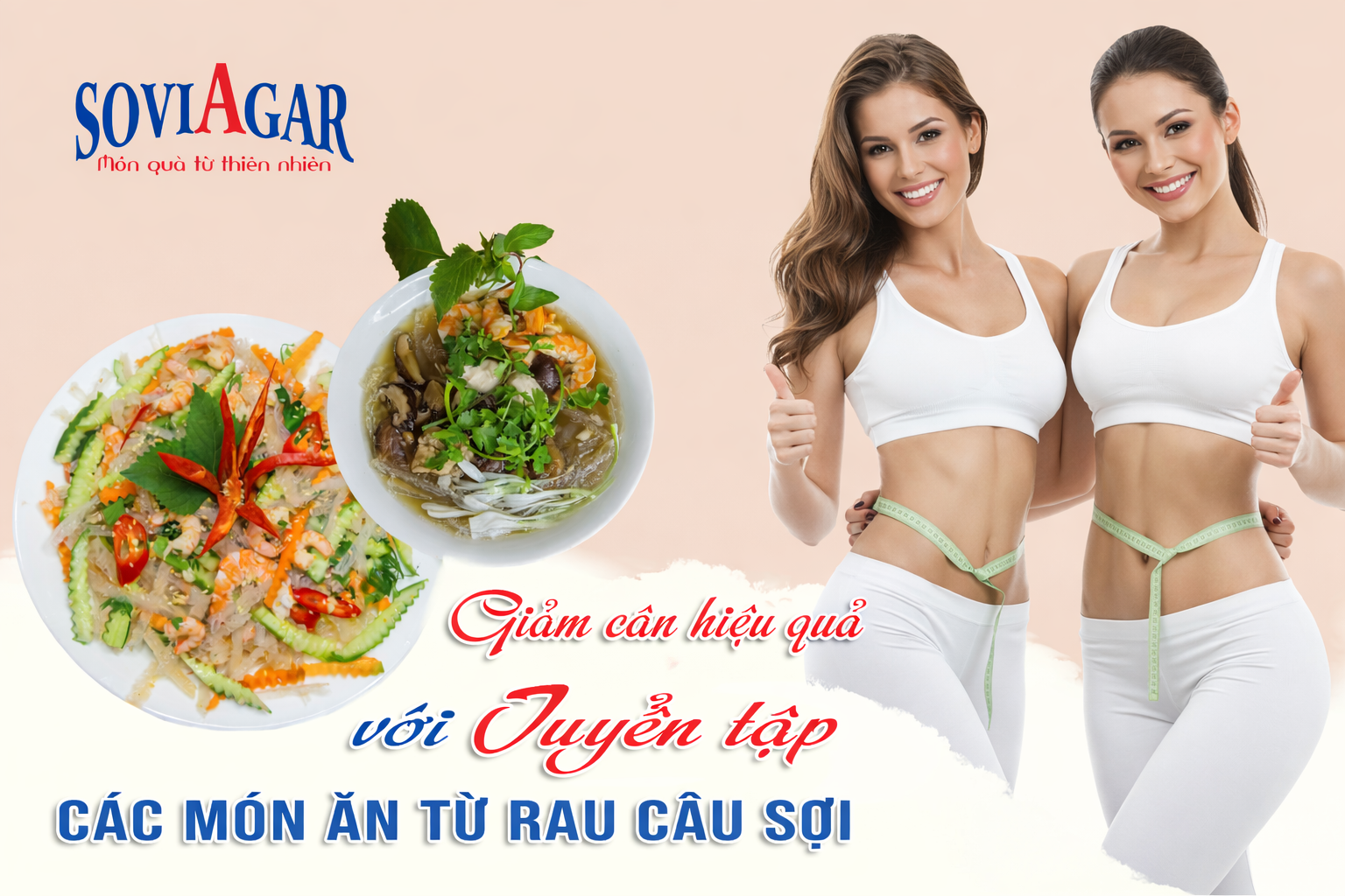 Giảm Cân Hiệu Quả, Dáng Đẹp Thon Gọn Với Rau Câu Sợi Vũ Minh Soviagar 